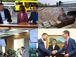 Compilation images from CoST Ukraine's work including assurance work and events